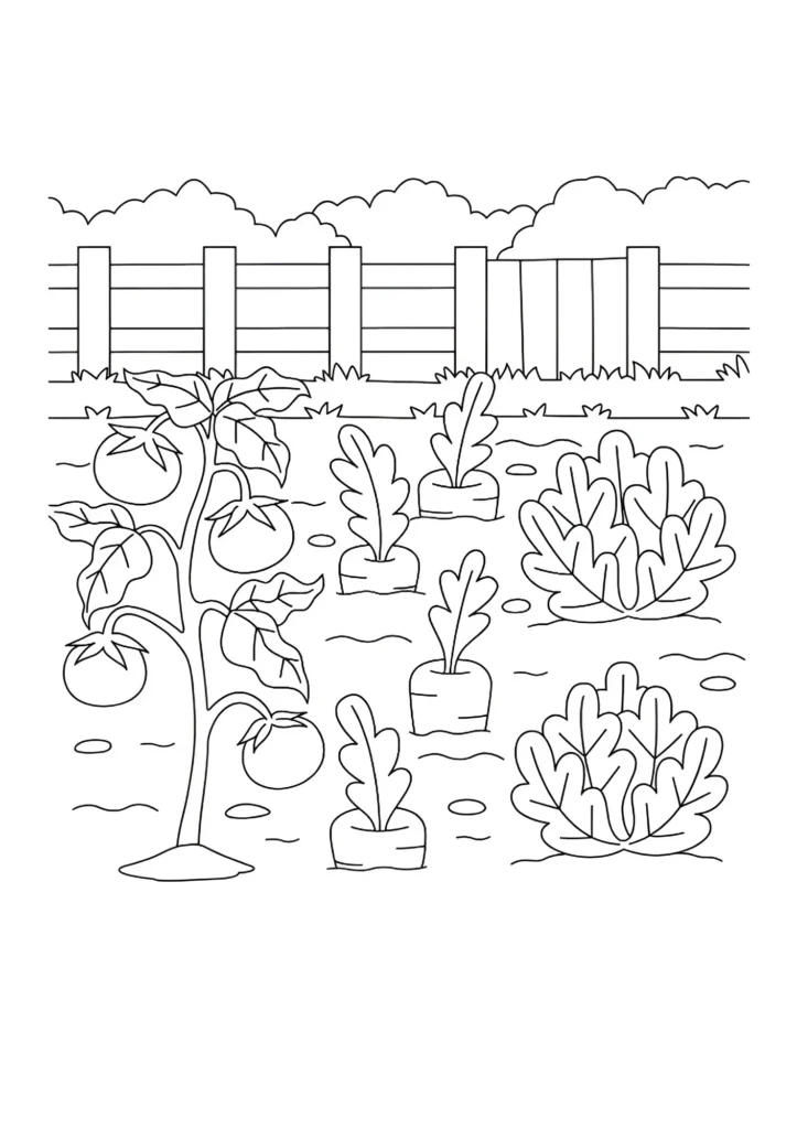 Farm Coloring Pages 