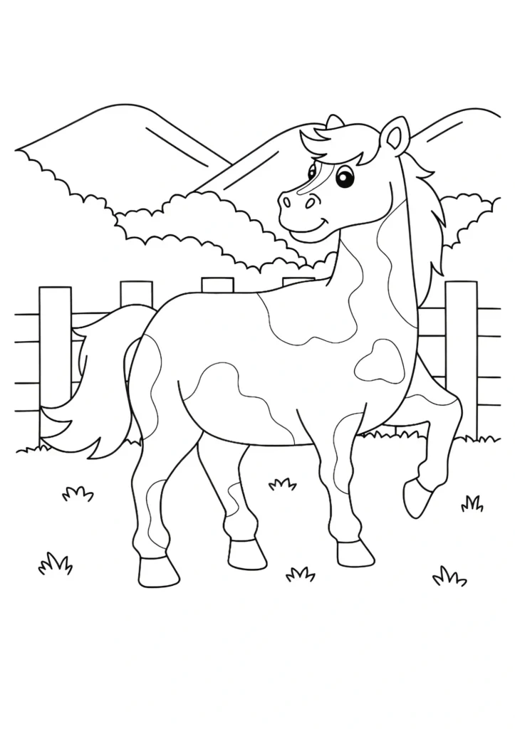 Farm Coloring Pages 