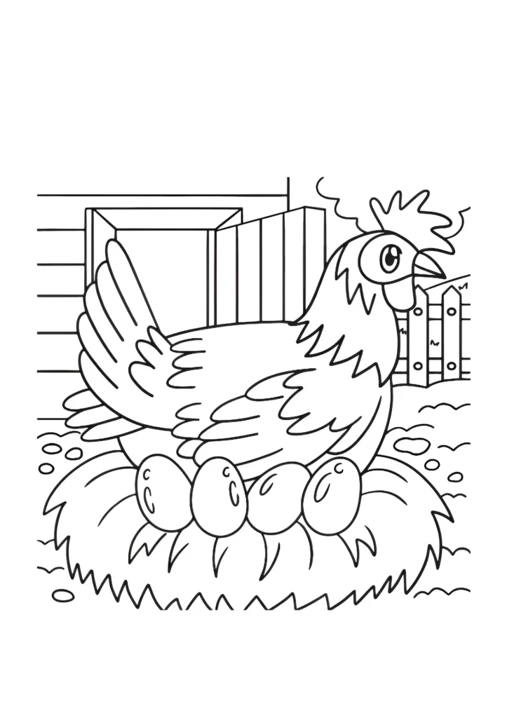 Farm Coloring Pages 