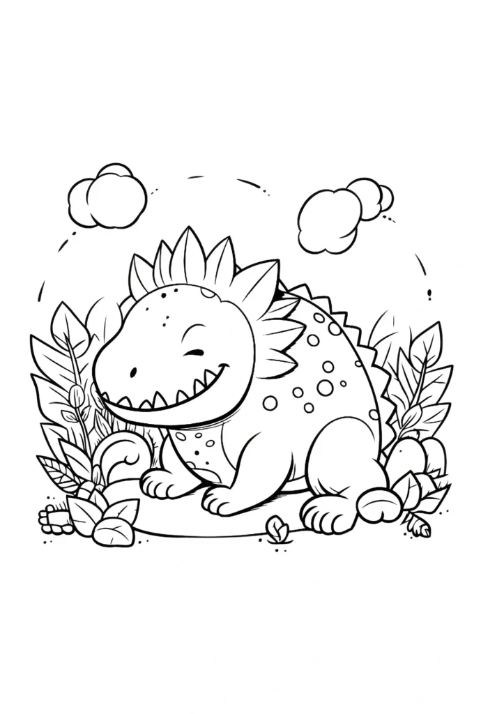 Cute Dragon Coloring Pages 