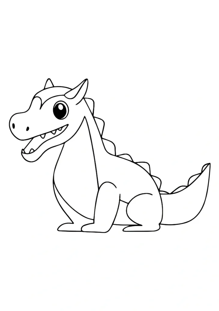 Cute Dragon Coloring Pages