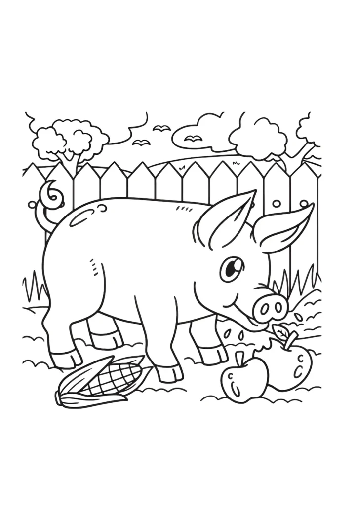 Farm Coloring Pages 