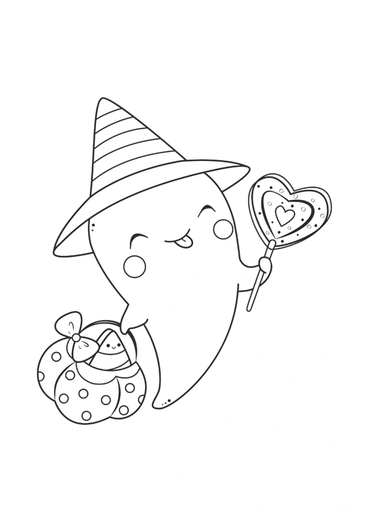 Ghost Coloring Pages