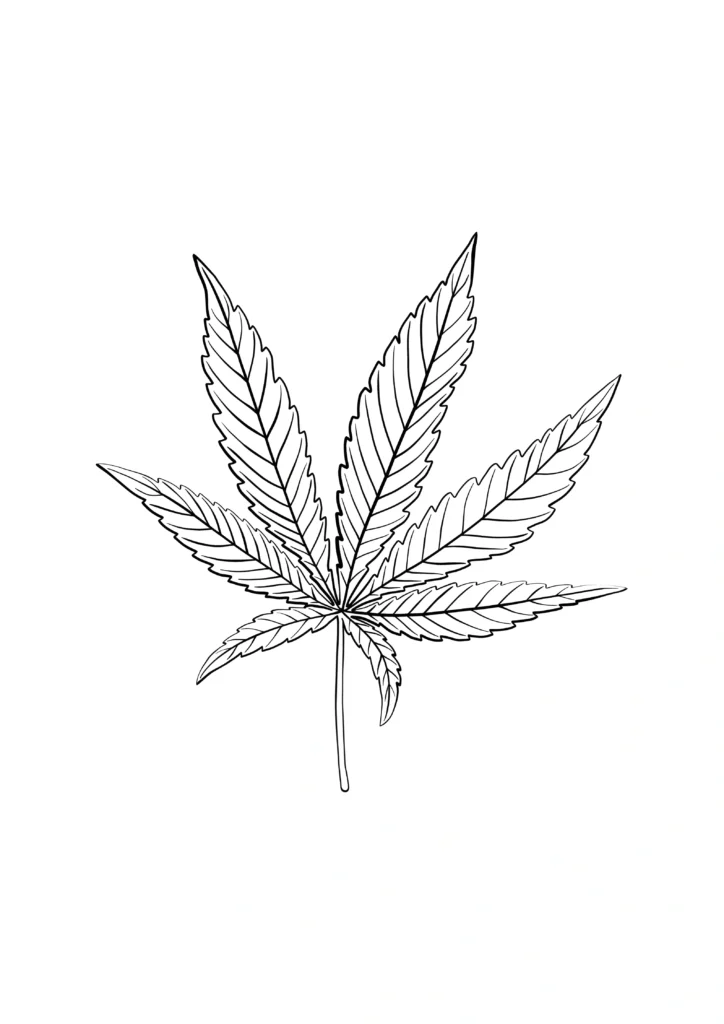 Weed Coloring Pages