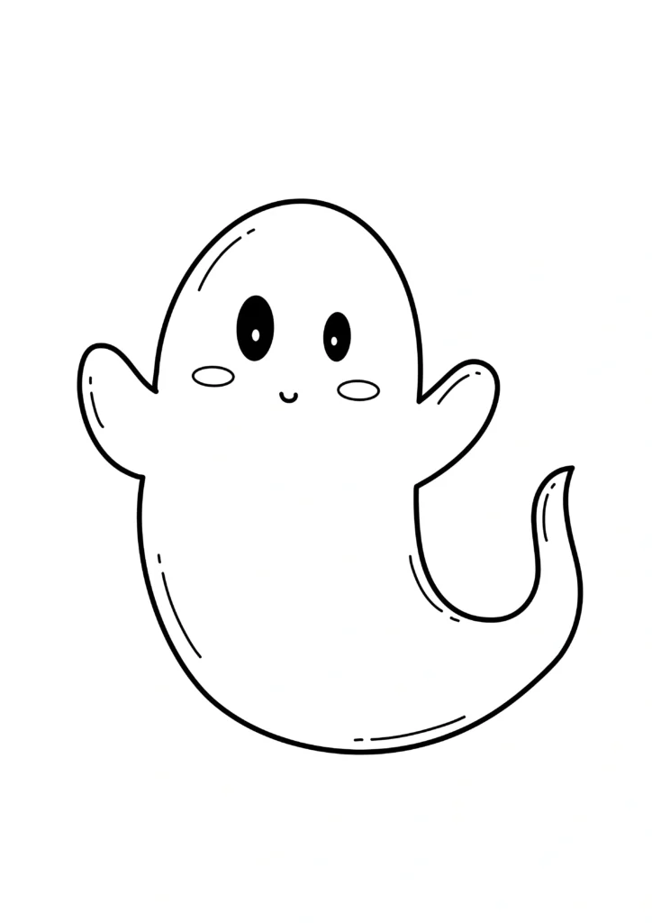 Ghost Coloring Pages