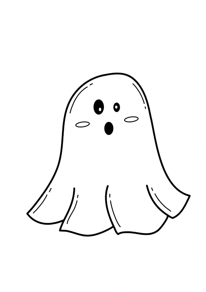 Ghost Coloring Pages