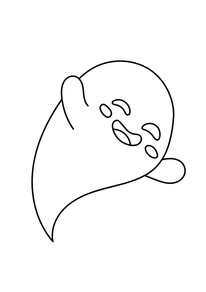 Ghost Coloring Pages