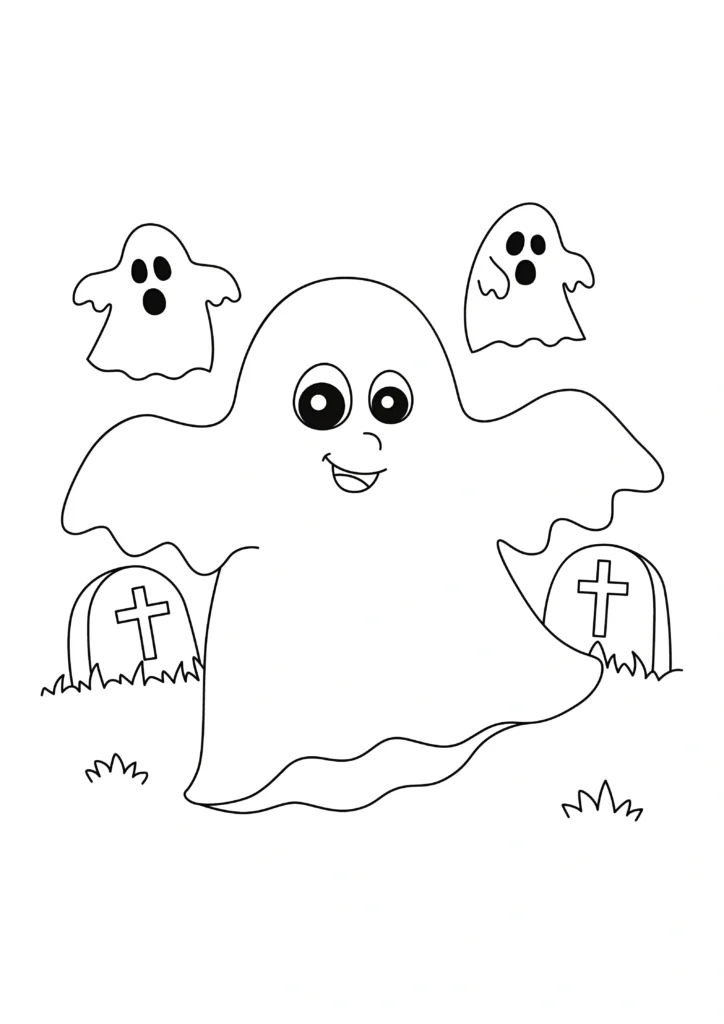 Ghost Coloring Pages