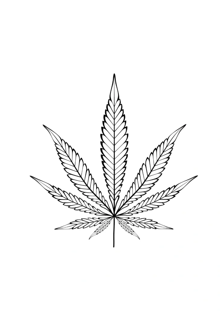 Weed Coloring Pages