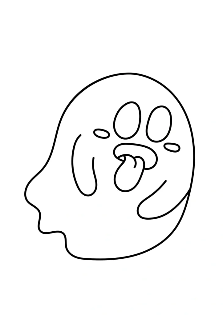 Ghost Coloring Pages