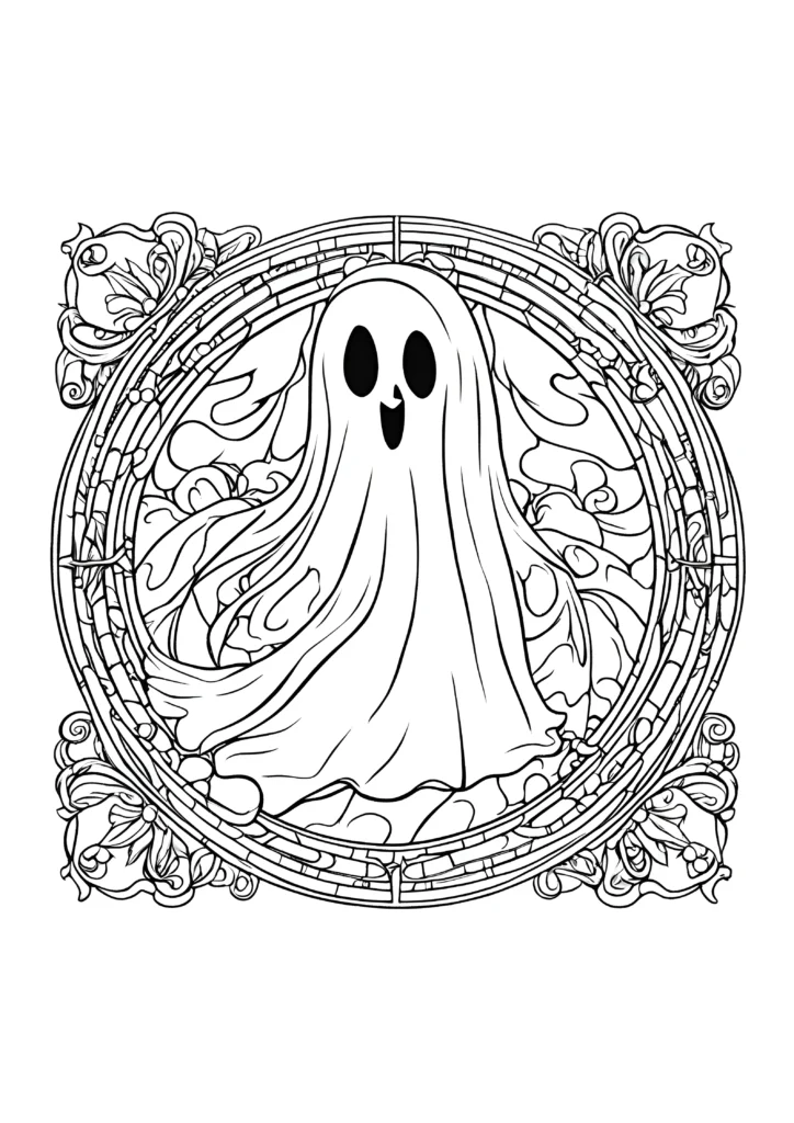 Ghost Coloring Pages