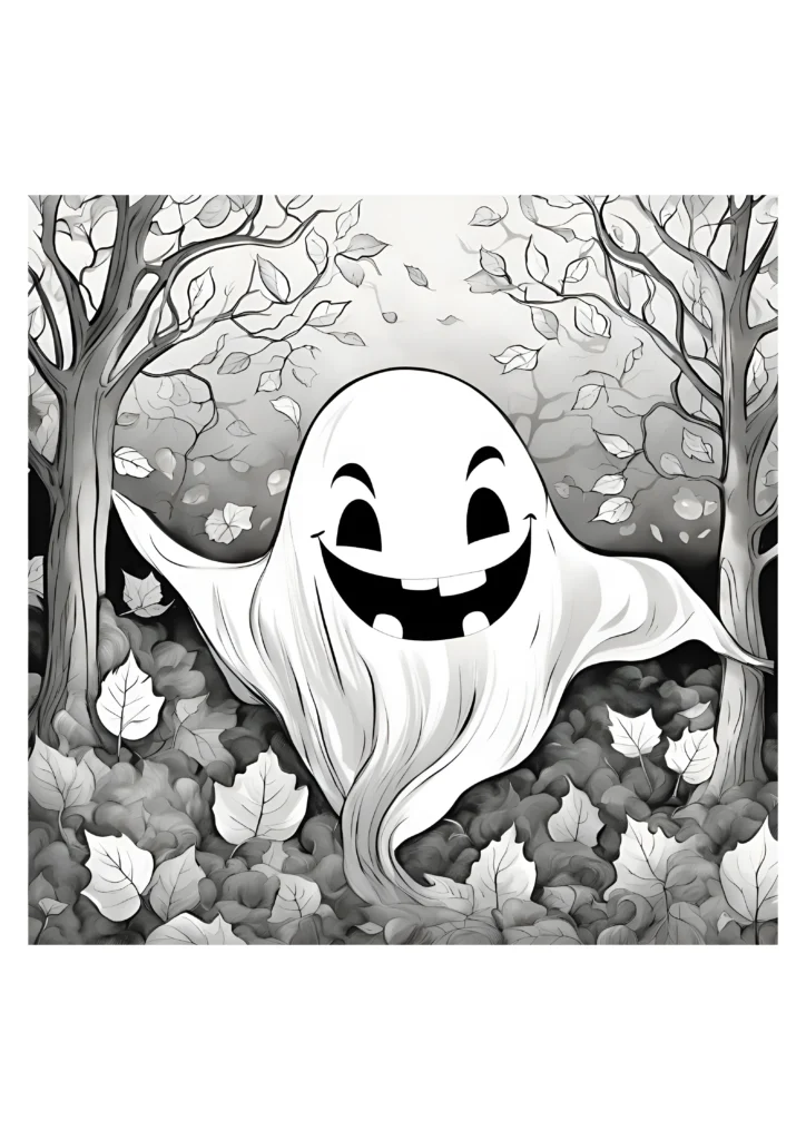 Ghost Coloring Pages