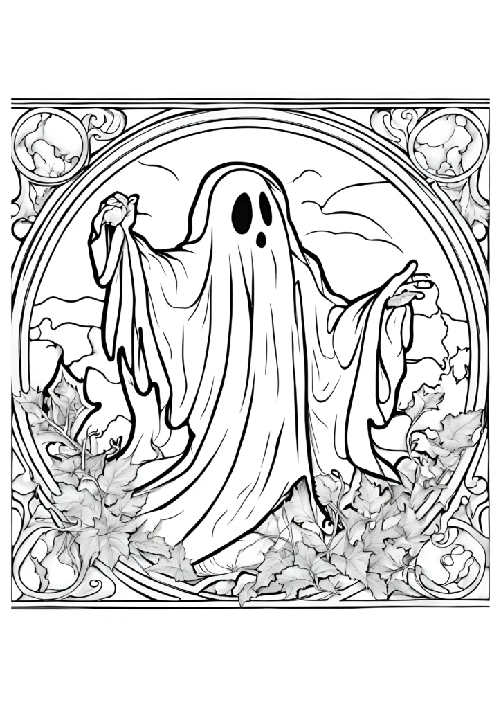 Ghost Coloring Pages