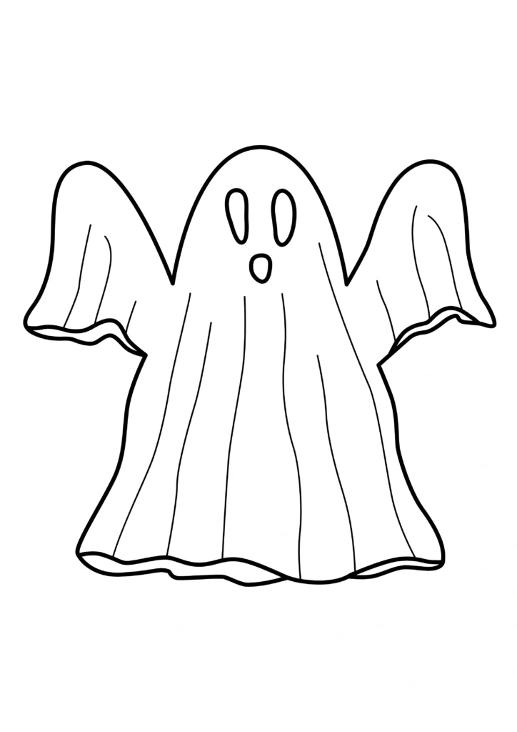 Ghost Coloring Pages