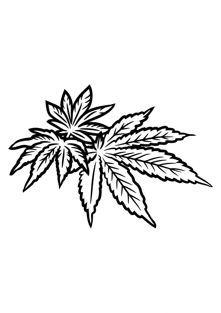 Weed Coloring Pages