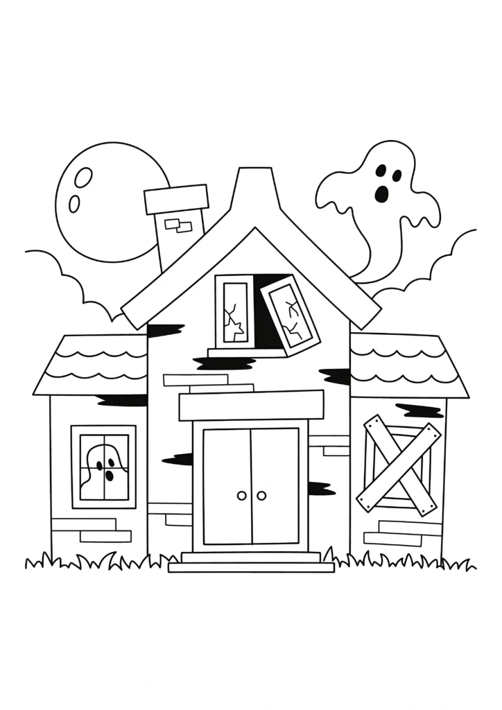 Ghost Coloring Pages