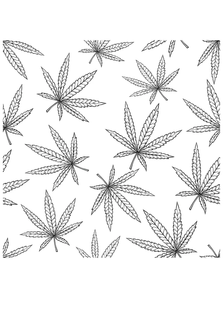 Weed Coloring Pages