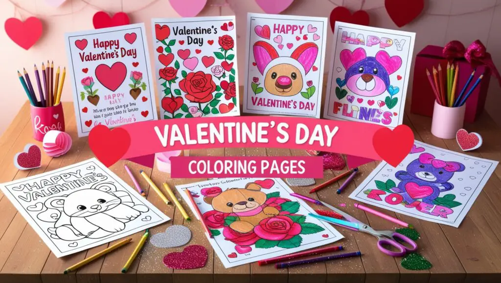 valentines day coloring pages
