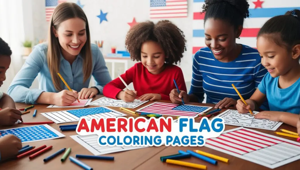 American Flag Coloring Pages