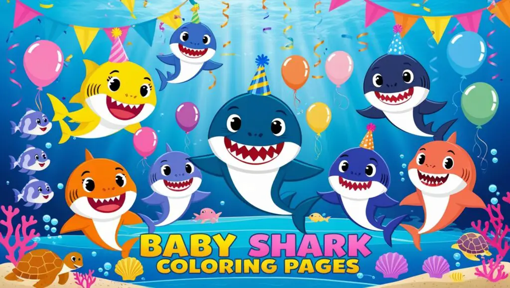 Baby Shark Coloring Pages