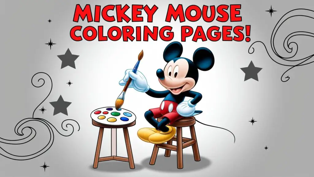 micky mouse coloring pages