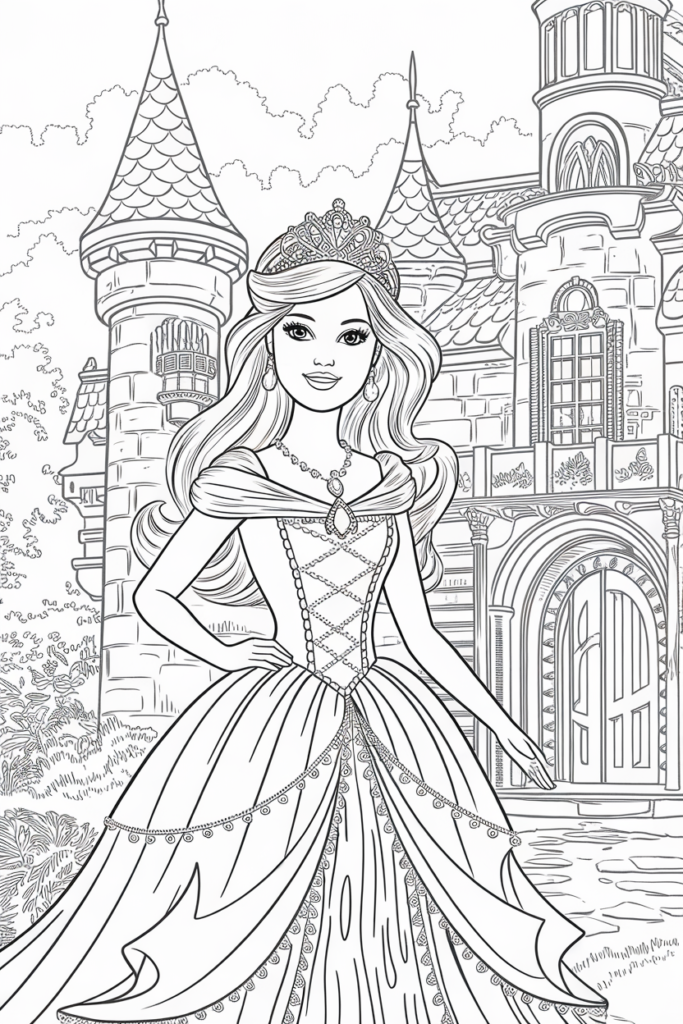 Barbie Coloring Pages