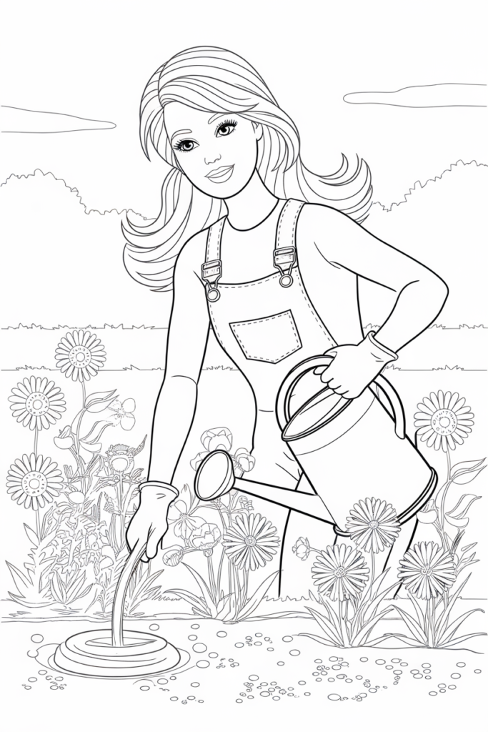 Barbie Coloring Pages