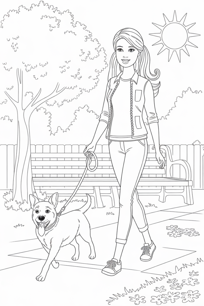 Barbie Coloring Pages