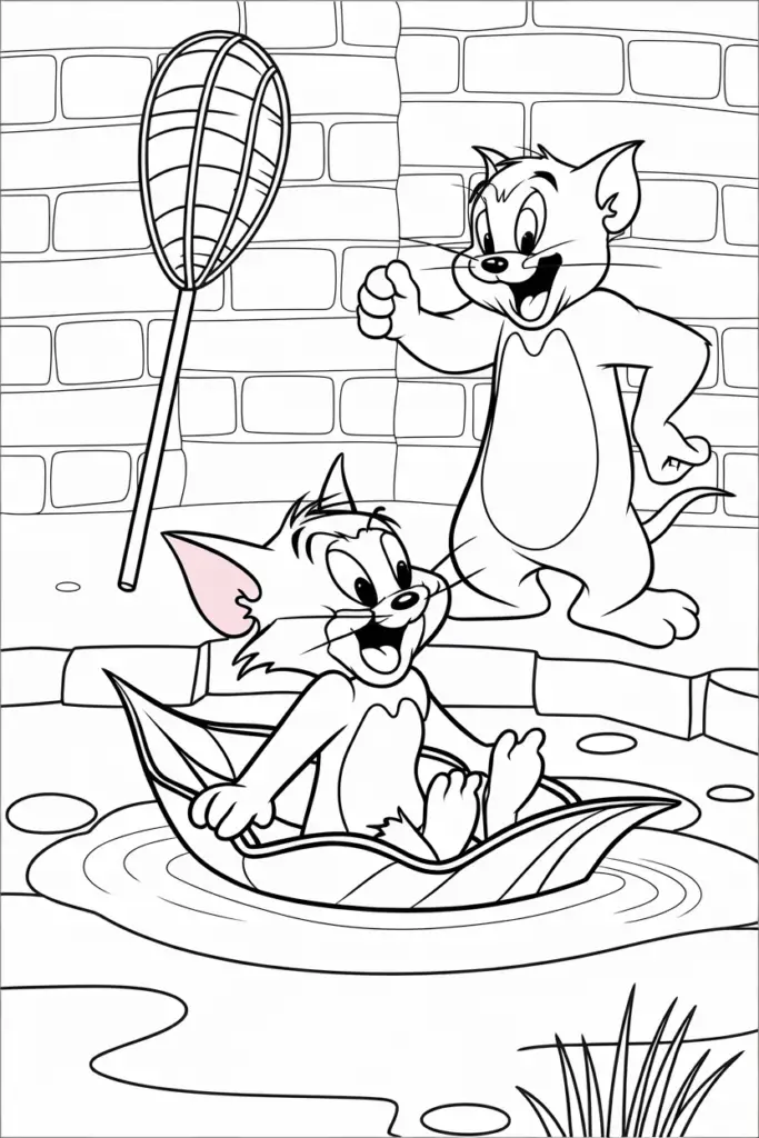 Tom and Jerry Coloring Pages