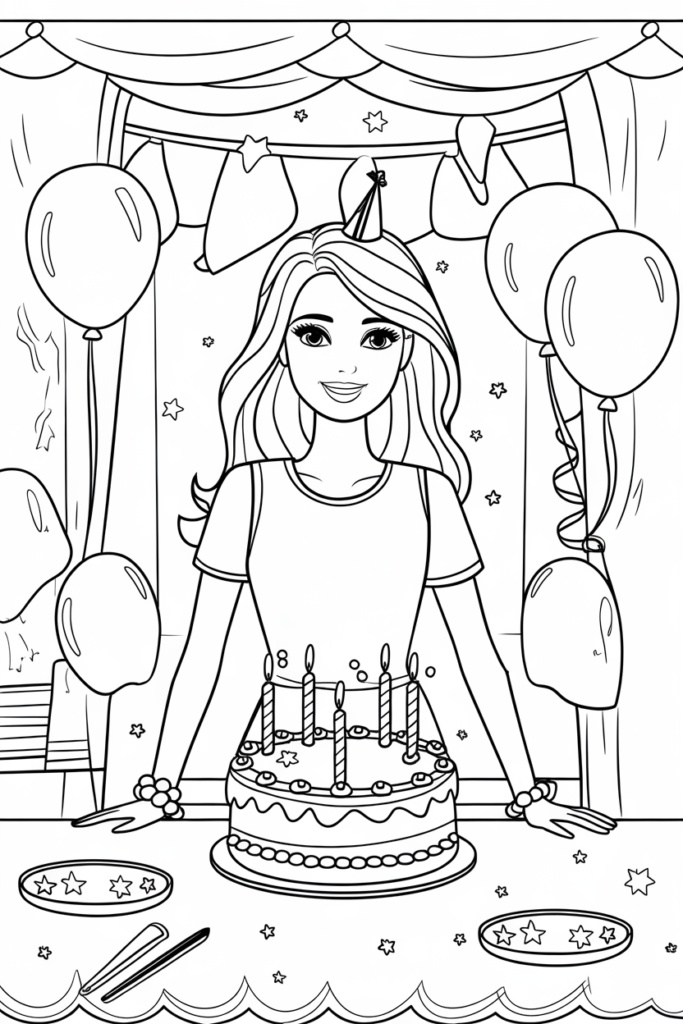 Barbie Coloring Pages