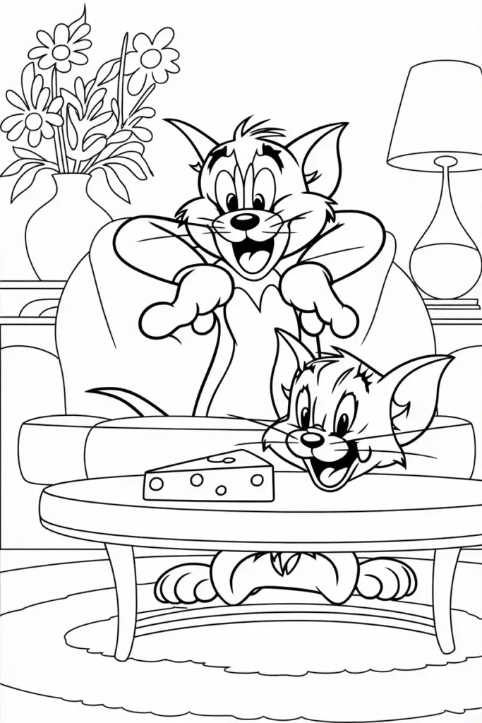 Tom and Jerry Coloring Pages
