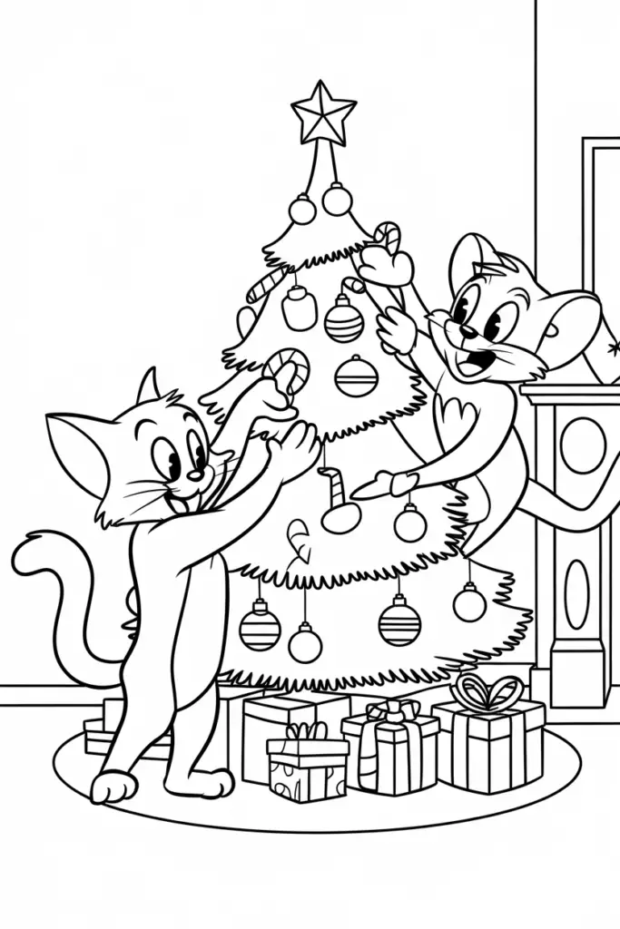 Tom and Jerry Coloring Pages