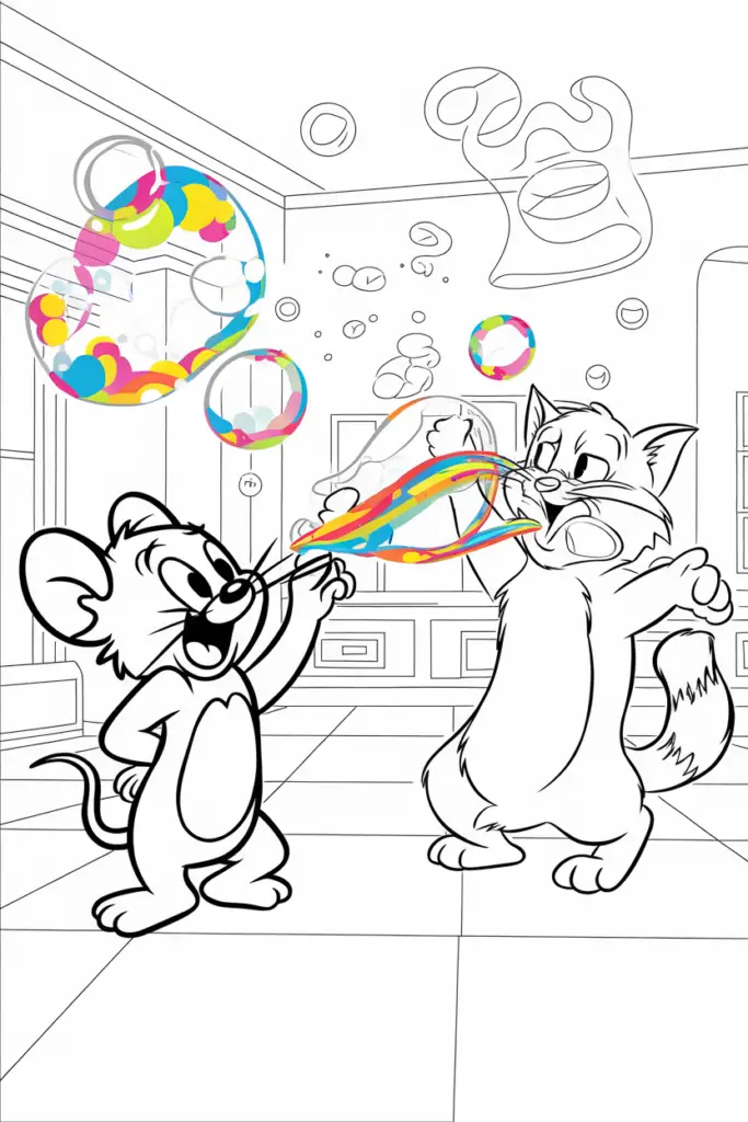 Tom and Jerry Coloring Pages