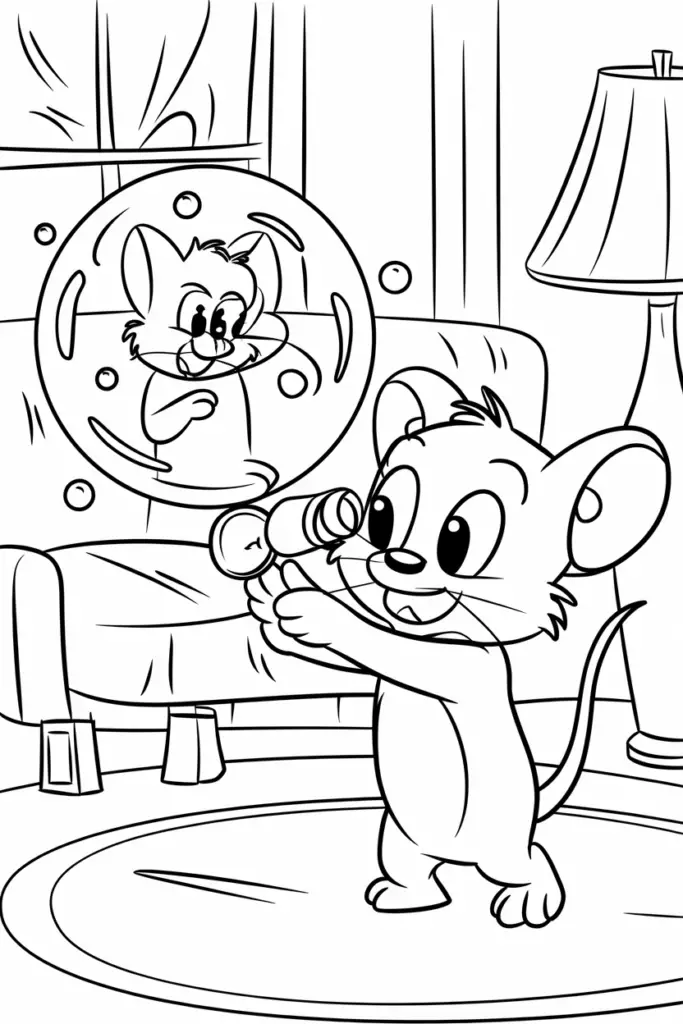 Tom and Jerry Coloring Pages