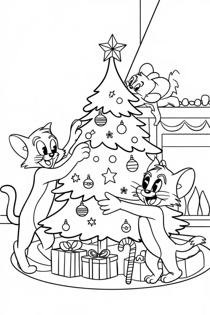 Tom and Jerry Coloring Pages