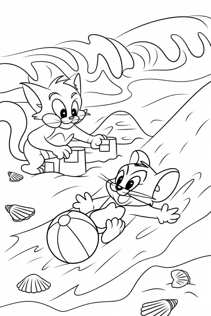 Tom and Jerry Coloring Pages