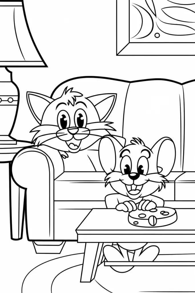 Tom and Jerry Coloring Pages