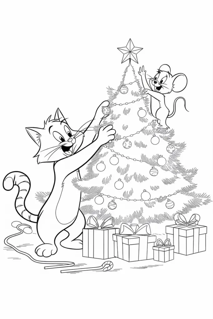 Tom and Jerry Coloring Pages