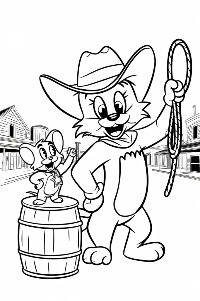 Tom and Jerry Coloring Pages
