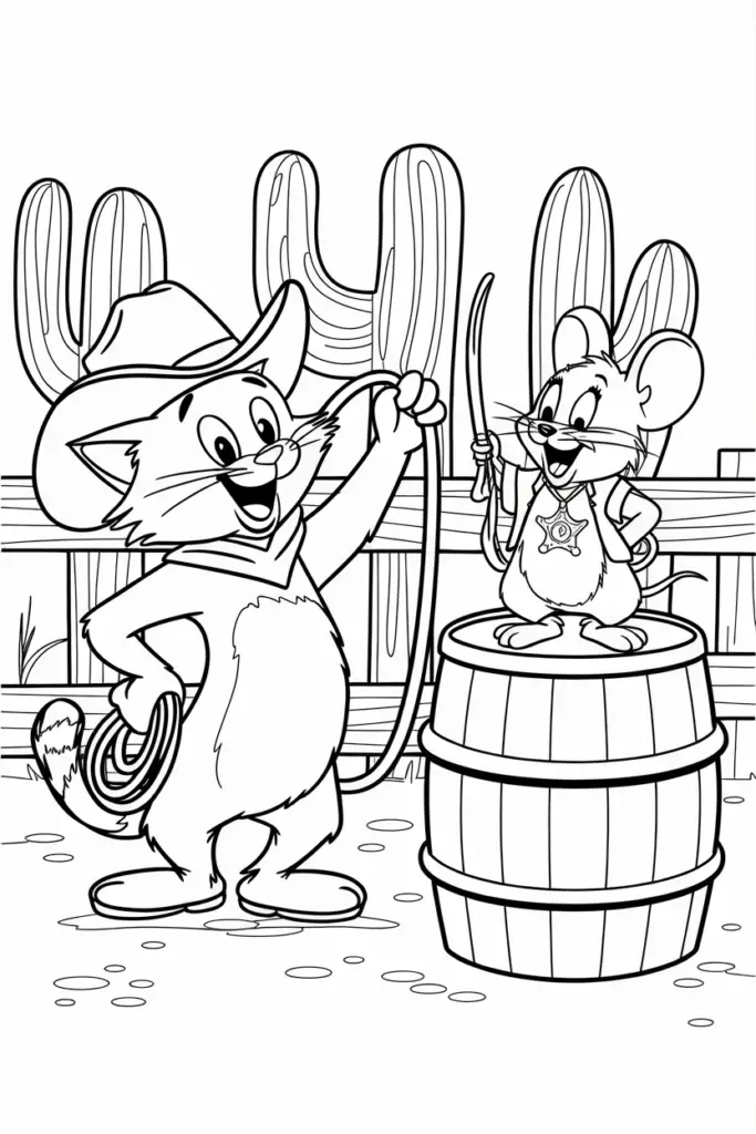 Tom and Jerry Coloring Pages