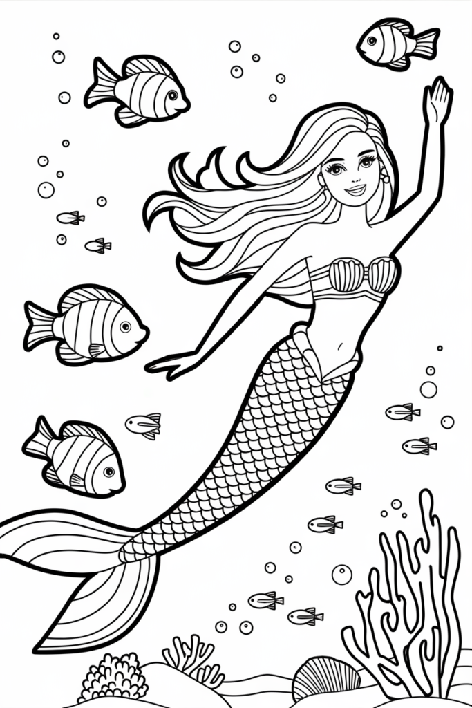 Barbie Coloring Pages