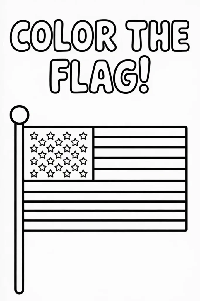 American Flag Coloring Pages