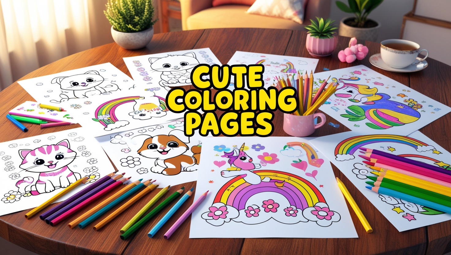 Cute Coloring Pages