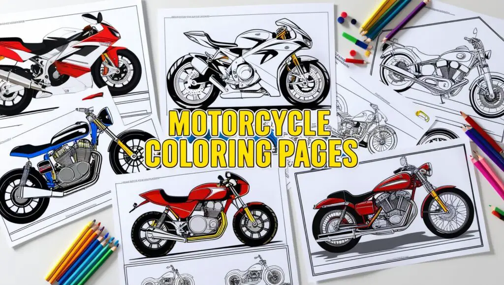 Motorcycle Coloring Pages