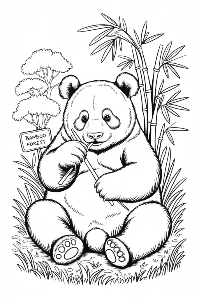 Panda Coloring Pages