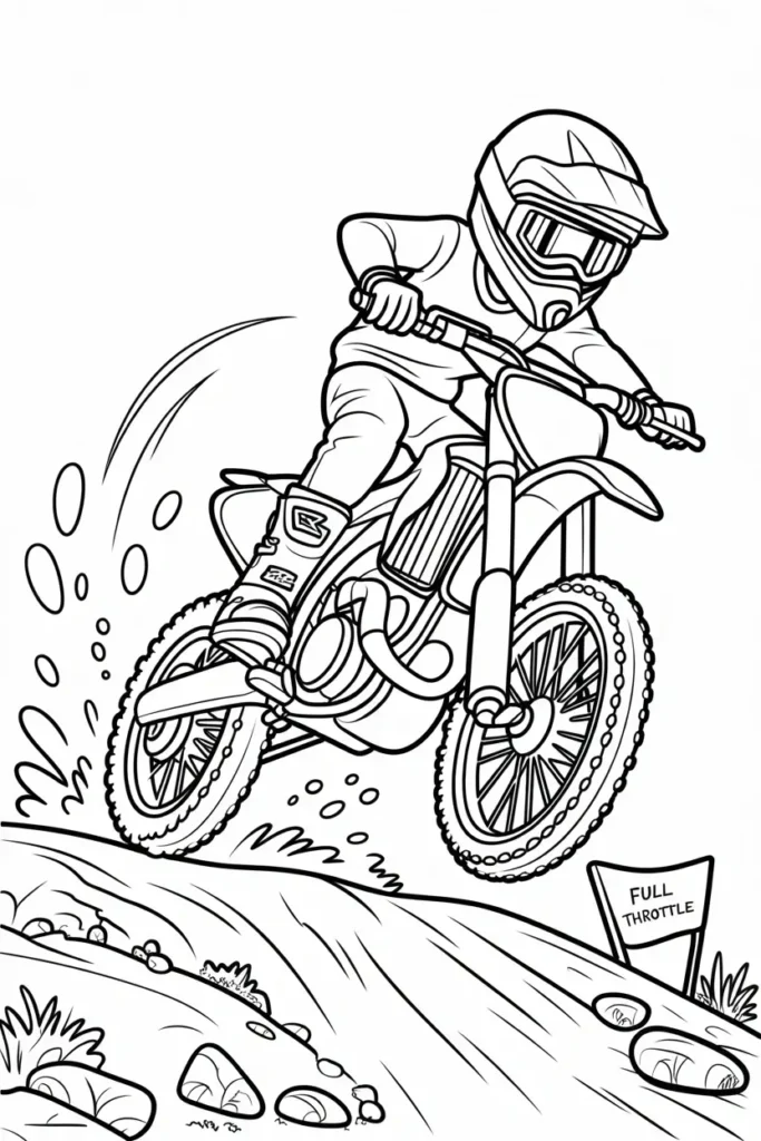 Motorcycle coloring pages