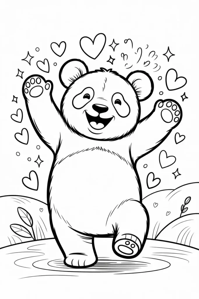 Panda Coloring Pages