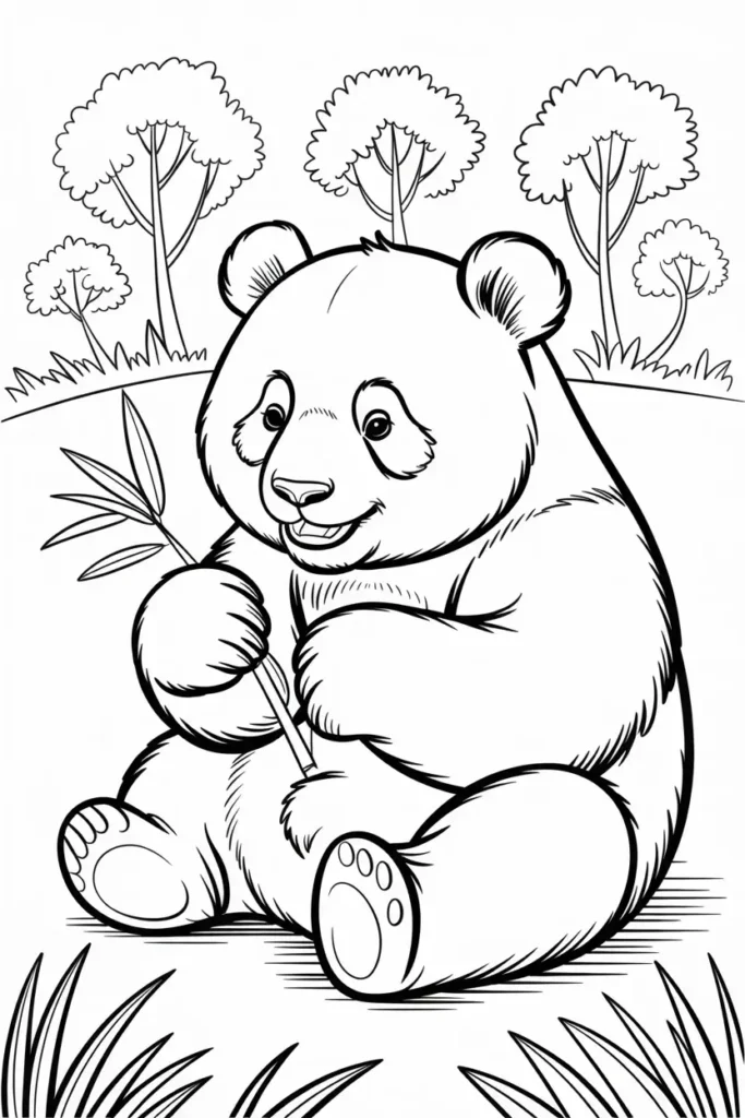 Panda Coloring Pages