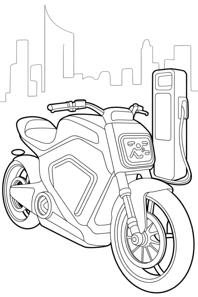 Motorcycle coloring pages