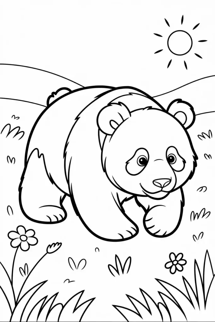 Panda Coloring Pages